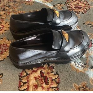 Charles & Keith loafers with gold hardware